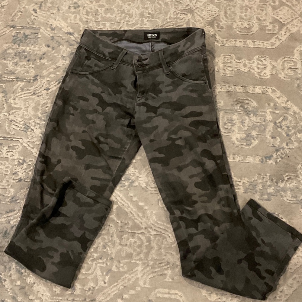Hudson Jeans Dark Camouflage Skinny Pants